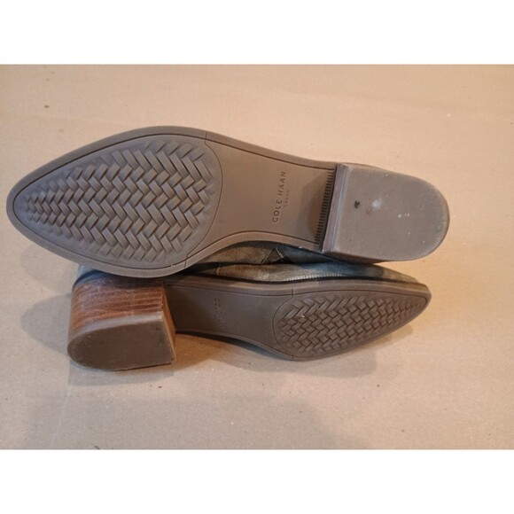 Cole Haan Women's Sage Green Suede Booties Size 6.5 B  Ankle Boot - Picture 5 of 7